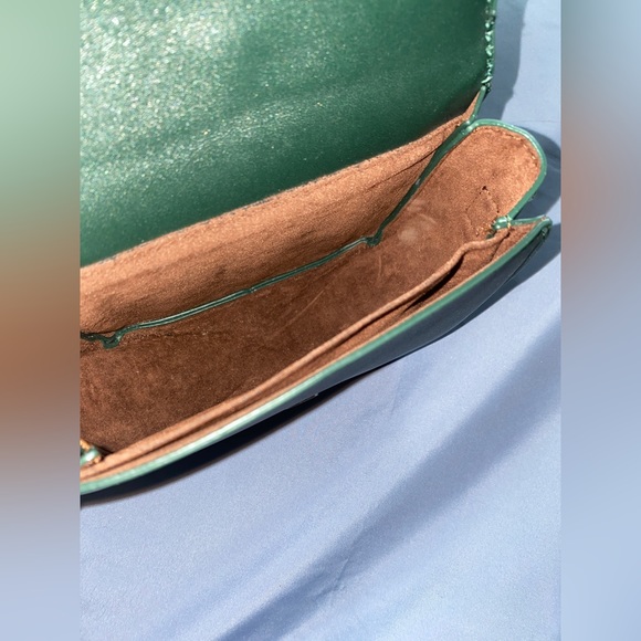 Miniso Japan Forest Green Mini Purse Bag with Silver Hardware and Magnetic Clasp - Picture 6 of 6